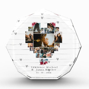 Simple custom 18 heart Shaped Photo gifts gf bf