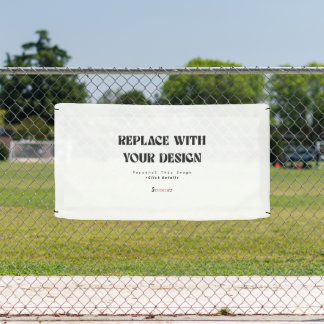Simple Custom 1.6' x 3' Vinyl  Banner