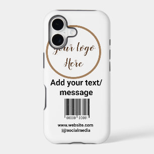 simple custom barcode add your text website QR Sq
