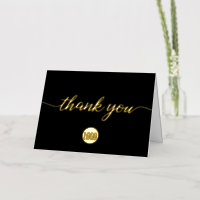 Simple Custom Black Gold logo Business