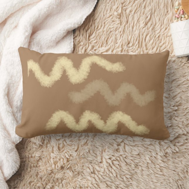 simple custom blue purple black leaves add your  lumbar cushion (Blanket)