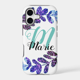 simple custom blue purple black leaves add your t