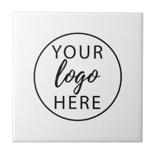 Simple Custom Business Logo Ceramic Tile