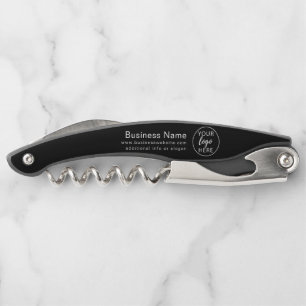 Simple Custom Business Logo Corkscrew
