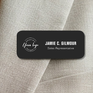 Simple Custom Business logo Employee Custom Name Tag