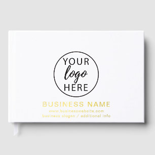 Simple Custom Business Logo  Guest Book