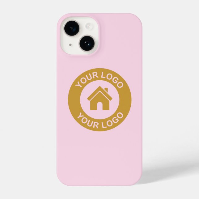 Simple Custom Business Logo iPhone Case (Back)