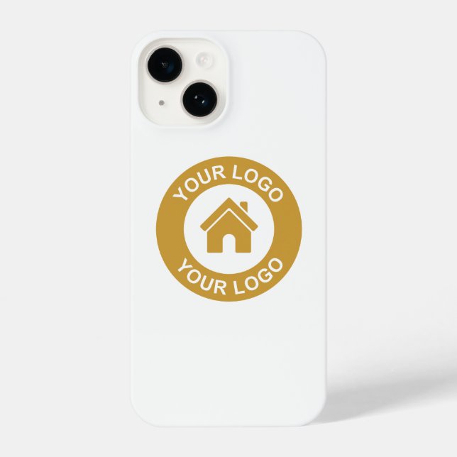 Simple Custom Business Logo iPhone Case (Back)