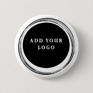 Simple Custom Business Logo Promotional 6 Cm Round Badge