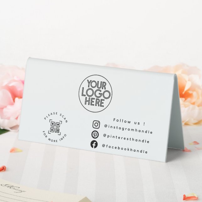 Simple Custom Business Logo QR Code Social Media (In SItu (Wedding))