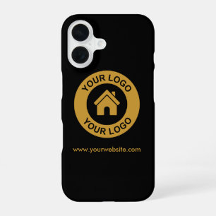 Simple Custom Business Logo Website iPhone 16 Case