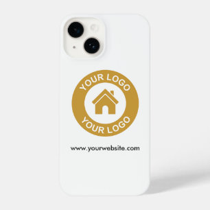 Simple Custom Business Logo Website iPhone 14 Case