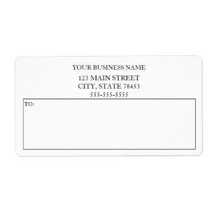 Simple Custom business shipping labels