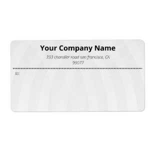 Simple Custom Business Shipping Labels