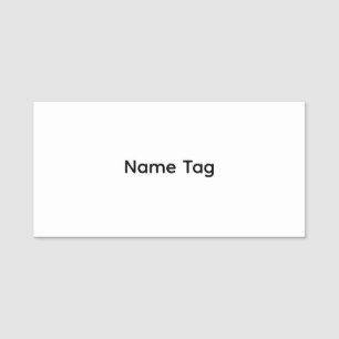 Simple Custom Classic Name Tag