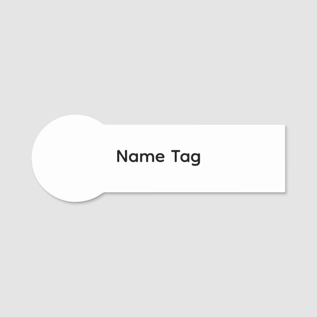 Simple Custom | Classic Name Tag (Front)