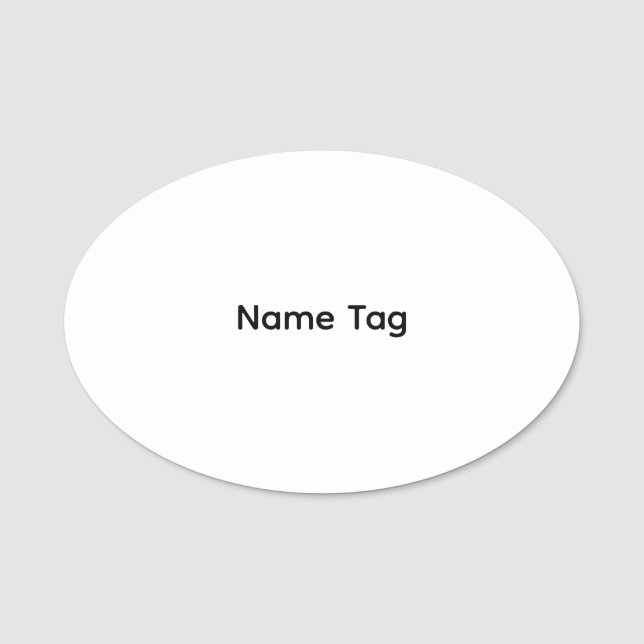Simple Custom | Classic Name Tag (Front)