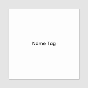 Simple Custom Classic Square Name Tag