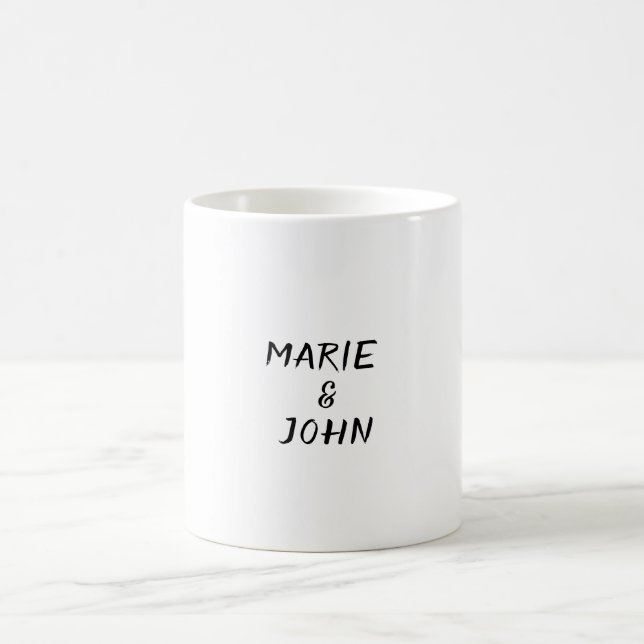 simple custom colourful blue sparkle glitter throw coffee mug (Center)