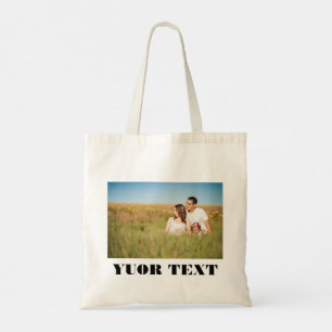 simple custom colourful blue sparkle glitter throw tote bag