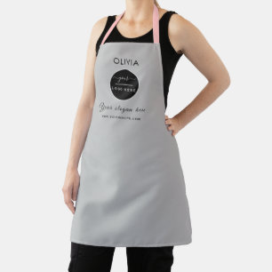 Simple Custom Company Logo personalised black Apro Apron