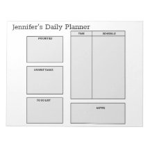 simple custom daily planner goals to do list quote