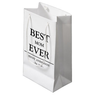 Simple Custom Design Best Mum Ever Mothers Small Gift Bag