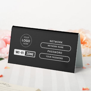 Simple Custom Design Business Logo Free wifi Zone
