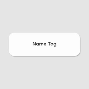 Simple Custom Dry Erase Name Tag