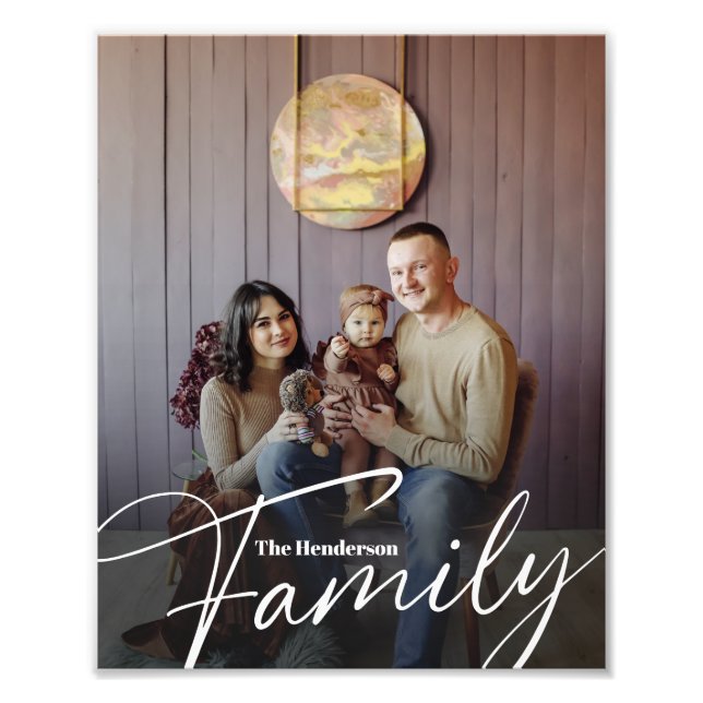 Simple Custom Family Photo (Front)