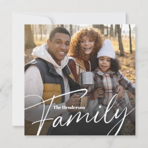 Simple Custom Family Photo Announcement