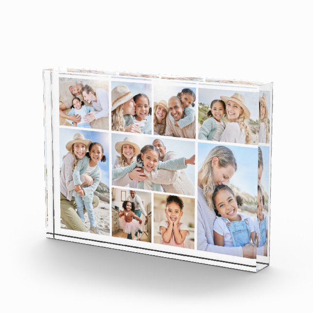Simple Custom Family Photo Collage Block (Right)