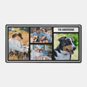 Simple Custom Family Photo Collage Table Mat