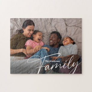 Simple Custom Family Photo Jigsaw Puzzle