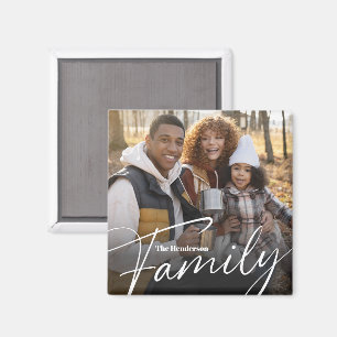 Simple Custom Family Photo Magnet