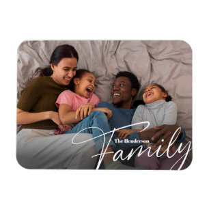Simple Custom Family Photo Magnet