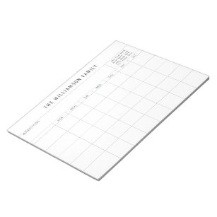 Large Graph Paper Note Pad