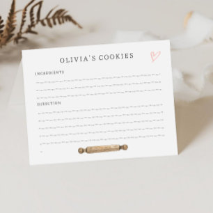 Simple Custom Kid's Recipe Card