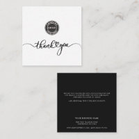 Simple Custom Logo and Business Thank You