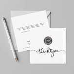 Simple Custom Logo and Business Thank You Card<br><div class="desc">Add your company logo and brand assets, as well as your website address and a custom message by clicking the "Personalise" button above. Available in other colours and sizes. No minimum order quantity and no setup fee. Order as many or as fewer as required for your established or startup business....</div>