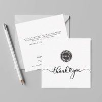 Simple Custom Logo and Business Thank You