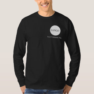 Simple Custom Logo Business for Staff and Branding T-Shirt