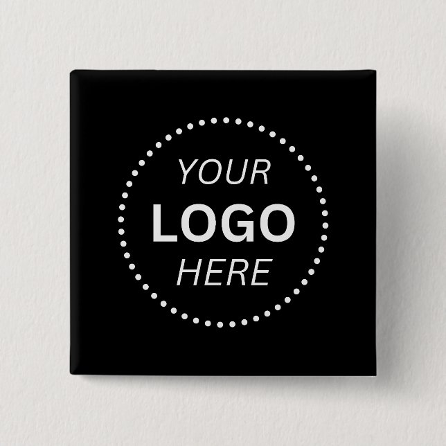 Simple Custom Logo Design 2'' Square 15 Cm Square Badge (Front)