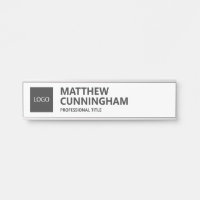Simple Custom Logo Employee Name Job Title