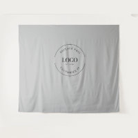 Simple Custom Logo Grey backdrop Company