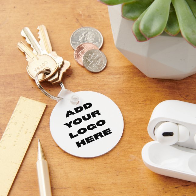 Simple Custom Logo  Key Ring (Desk)