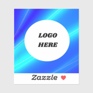 SIMPLE CUSTOM LOGO MINIMAL BLUE WHITE