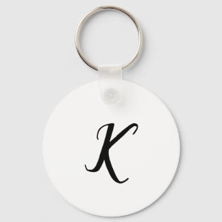 SIMPLE CUSTOM LOGO MINIMAL BLUE WHITE KEY RING
