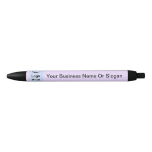 Simple Custom Logo Small Business Lavender Black Ink Pen