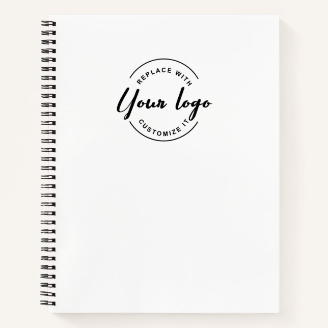 Simple Custom logo Website Conference Swag Notebook (Front)
